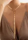 Jewelry Long Snake Bone Chain Necklace Element Chain Tassel Necklace