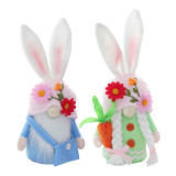 Easter Decoration Ornament Holding Carrot Cute Rabbit Doll Doll Faceless Doll