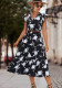 Spring And Summer Women'S V-Neck Floral Printed Casual Long Dress