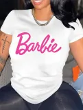 Women'S Short Sleeve Round Neck Pullover T-Shirt