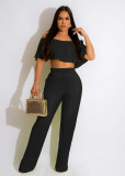 Character fashion spring and summer two-piece pants set