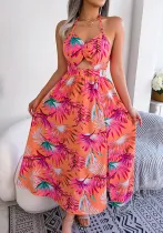 Women Holidays Sleeveless Hollow Slip Maxi Beach Dress