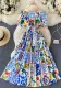 Women Off Shoulder Off Shoulder Puff Sleeve Maxi Dress