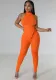 Women Summer Halter Neck Top and Trousers Two-Piece Set