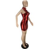 Women Sexy Stretch Sleeveless Bodycon Mini Dress