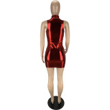 Women Sexy Stretch Sleeveless Bodycon Mini Dress
