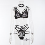 Mesh See-Through Bikini Sexy Lingerie Sexy Suit Women's Clothes