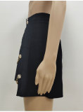 Women's Summer Sexy High Waist Slit Slim Chain Slit Skirt