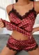 Women Sexy Lingerie Sexy Speckled Camisole Pajamas Two Pieces
