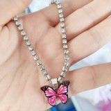 Women Butterfly Pendant Multi-Color Butterfly Anklet  Ankle Chain
