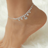 Women Boho Pearl Heart Beaded Chain Anklet  Ankle Chain