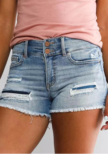 Spring Summer Denim Shorts Factory Denim Pants Women's High Waist Fashion Denim Shorts