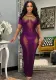 Women's Positioning Print Sexy Short Sleeve Dress