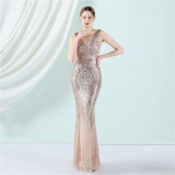 Long Sequins Plus Size Beauty Formal Party Evening Dress