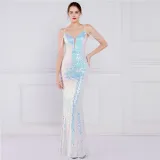 Long Sequins Plus Size Beauty Formal Party Evening Dress