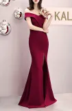 Plus Size Fat Size Beauty Off Shoulder Formal Party Evening Dress Mermaid Dress