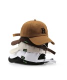 Spring And Autumn Fashion Simple Letter Embroidery Curved Eaves Peaked Cap Men'S Outdoor Sports Sunscreen Sunshade Sun Hat