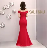 Plus Size Fat Size Beauty Off Shoulder Formal Party Evening Dress Mermaid Dress