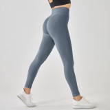 Seamless Tight Fitting High Waist Sweatpants Women Butt Lift Fitness Running Nine Point Yoga Pants Women Leggings