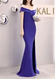 Plus Size Fat Size Beauty Off Shoulder Formal Party Evening Dress Mermaid Dress
