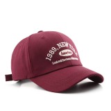 Hat Women'S Spring And Autumn Retro Letter Embroidery Peaked Cap Outdoor Men'S Sports Travel Sunscreen Sunshade Baseball Cap