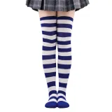 Striped socks thigh socks female Japanese and Korean stockings over the knee Halloween cosplay show zebra stockings