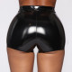 Pu Leather Shorts Solid Color Fashion Sexy Bodycon Plus Size Shorts