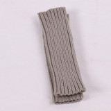 Acrylic wool half-finger arm sleeve long gloves
