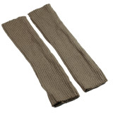 Warm woolen socks women's winter solid color adult leg socks