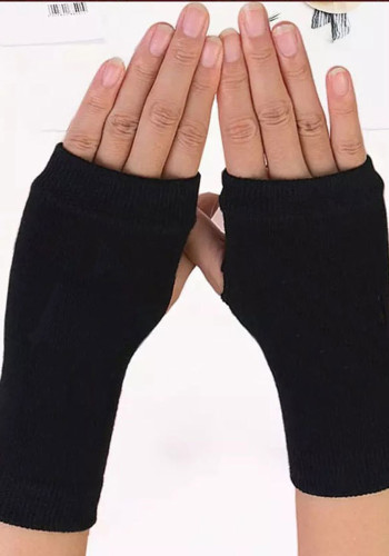 Frühlings- und Sommer-Baumwollhandschuhe Halbfinger-Sporthandschuhe ohne Finger