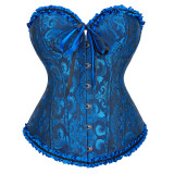 Palace corset source multi-color jacquard lace corset