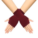 Spring and summer cotton gloves half-finger sports fingerless gloves