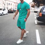 fashion short-sleeved shorts Casual track suit men
