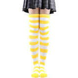Striped socks thigh socks female Japanese and Korean stockings over the knee Halloween cosplay show zebra stockings