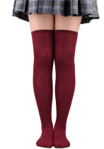 Calcetines de baile cosplay damas color sólido sobre la rodilla medias altas calcetines de mujer calcetines de rendimiento