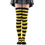 Striped socks thigh socks female Japanese and Korean stockings over the knee Halloween cosplay show zebra stockings