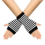 Spring and summer cotton gloves half-finger sports fingerless gloves