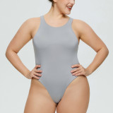 Women's Sexy Sleeveless Slim Bodysuit Women's Top Fashion Solid Tight Fitting Jumpsuit Women's Jumpsuit