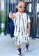 Boys' printed T-shirt and shorts two-piece set