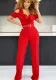 Women Ruffle Off Shoulder Jumpsuit