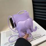Bolso de mujer con forma de elefante creativo de dibujos animados, bolso de mensajero de verano a la moda para mujer
