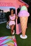 Women's Letter Print Tank Shorts Two-Piece Set