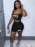 Damenmode lässig einfarbig Camisole Top Shorts zweiteiliges Set Hosen Set