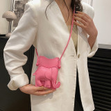 Bolso de mujer con forma de elefante creativo de dibujos animados, bolso de mensajero de verano a la moda para mujer