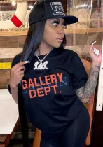 Ladies Short Sleeve Fashion Print T-Shirt