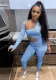 Women'S Clothes Autumn And Winter Sexy Fashion Hollow Sports Solid Color Jumpsuit
