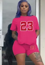 Plus Size Women'S T-Shirt Shorts Set Two Piece Tracksuit
