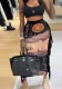 Women Winter Side Tassel Dollar Print Skirt
