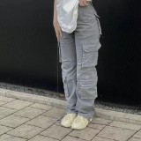 Pantalones cargo bajos de hip hop callejero para mujer