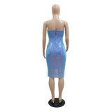 Fashion Sequins Party Sexy Bodycon Dress